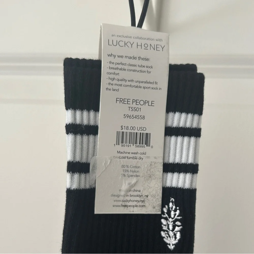 FP Movement Women's Logo StripeTube Socks NWT